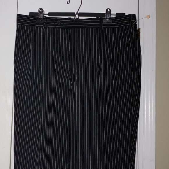 Zagato pinstriped pants  wool blended pants Sz  42R W36  NWT - Picture 3 of 6
